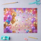 Partyballon-Freude Seidenpapier (Basteln)