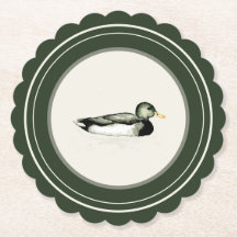 Partybegünstigungen Vintage-Enten-Untersetzer