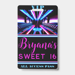 Partybus-Glow-Lichter Tanzfläche VIP-Pass Ausweis