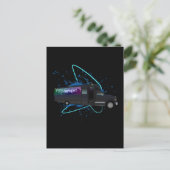 Partybus Zeit Nachtleben Feier Bunt Postkarte (Stehend Vorderseite)