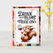 Partyeichhörnchen Trinkspiel Erwachsenen Humor Karte (Gelbe Blume)
