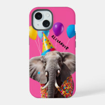 Partyelefant mit Ballons, Festliches Design