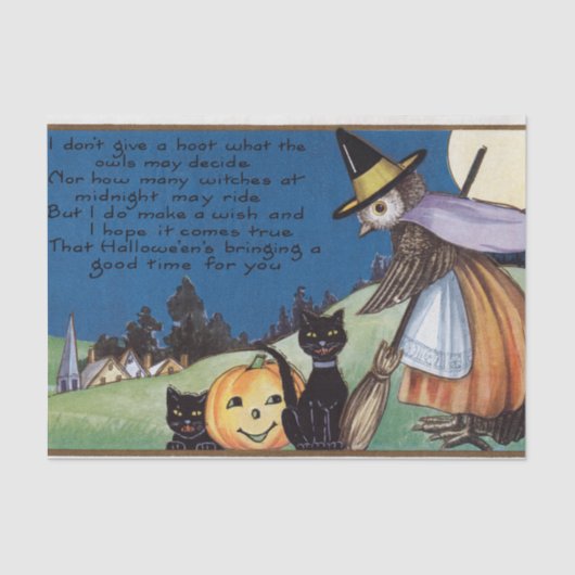 Partygewebe der schwarzen Katzen der Seidenpapier (Vorderseite)