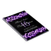 PartyGuestbookhollywood-bezauberndes Lila des Notizblock (Rechte Seite)