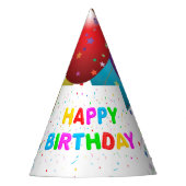Partyhut/Ballone und Confetti Partyhütchen (Vorderseite)