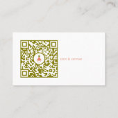 Partyhut-Logodesign Geburtstagsfeier | QR-Code Visitenkarte (Rückseite)