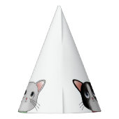 Partyhut mit drei kleinen Katzen (Rückseite)