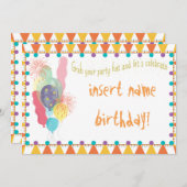 Partyhütchen Einladung (Vorne/Hinten)