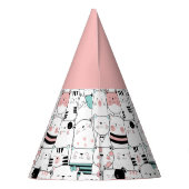 Partyhütchen: GLÜCKLICHES KATZPATTER Partyhütchen (Rückseite)