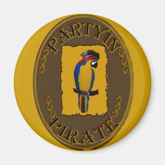 PARTYIN' PIRAT MAGNET (Vorne)