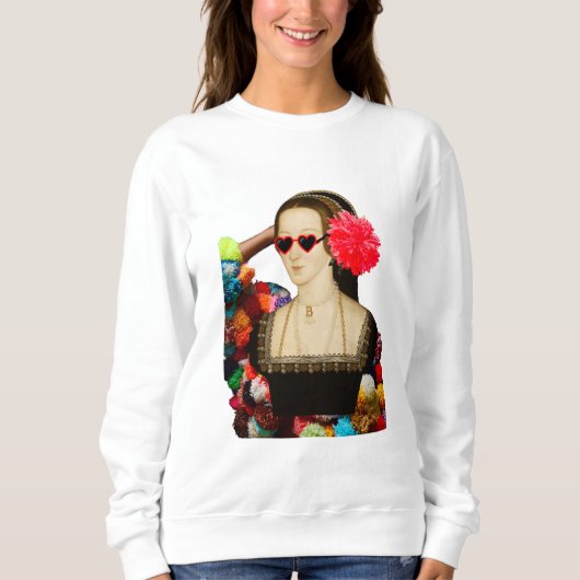 Partying Anne Boleyn Sweatshirt (Vorderseite)