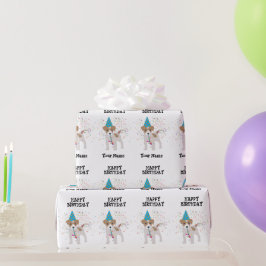 Partying für Hunde - Geburtsname Geschenkpapier