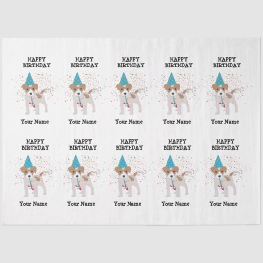 Partying für Hunde - Geburtsname Seidenpapier (Vorderseite)