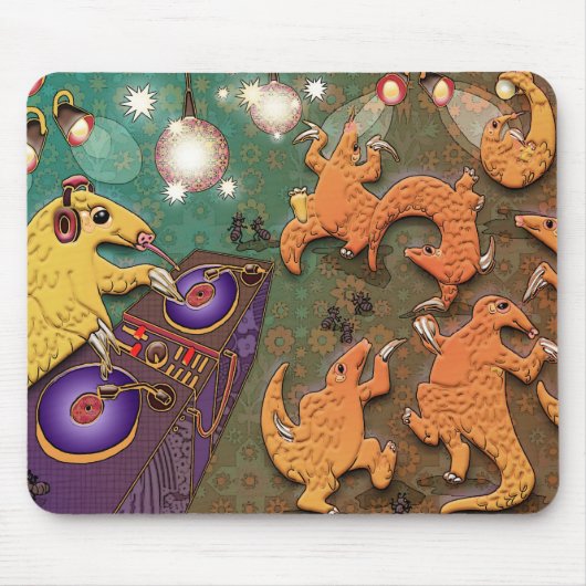 Partying Pangolins Mousepad (Vorne)