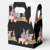Partying von Tieren - Niedliche Tiere mit Party Geschenkschachtel (Geöffnet)