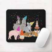Partying von Tieren - Niedliche Tiere mit Party Mousepad (Mit Mouse)