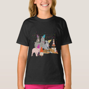 Partying von Tieren - Niedliche Tiere mit Party T-Shirt