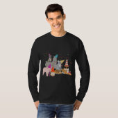 Partying von Tieren - Niedliche Tiere mit Party T-Shirt (Vorne ganz)