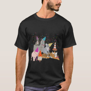 Partying von Tieren - Niedliche Tiere mit Party T-Shirt