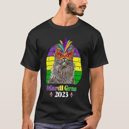 Partymasken-Perlen Mardi Gras 2023 4 T-Shirt (Vorderseite)