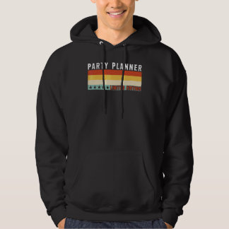 Partyplaner Jobtitel Beruf Arbeiter Würdigung Hoodie
