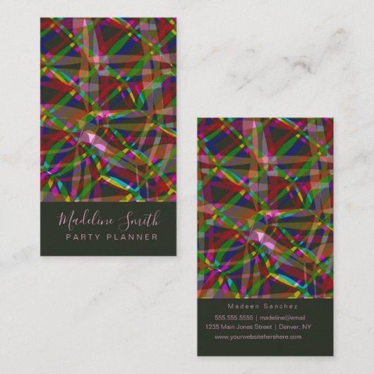 Partyplaner Streamer Visitenkarte (Vorne/Hinten)