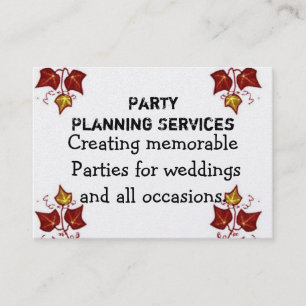 Partyplanung Visitenkarte