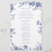 Partyprogramm für Rote Blüte (Rückseite)