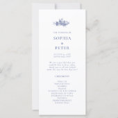 Partyprogramm für Rote Blüte (Vorderseite)