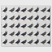 Partypuffins-Papier Geschenkpapier (Flach)