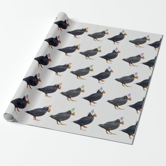 Partypuffins-Papier Geschenkpapier (Ungerollt)