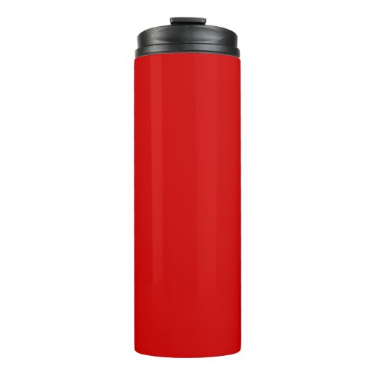 Partyrot einfarbig thermosbecher (Vorderseite)
