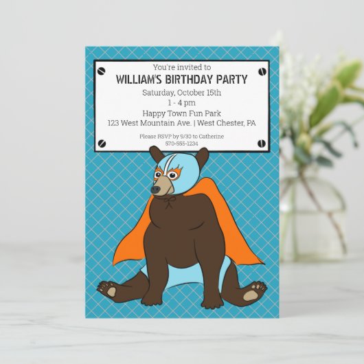 Partys Einladung (Stehend Vorderseite)