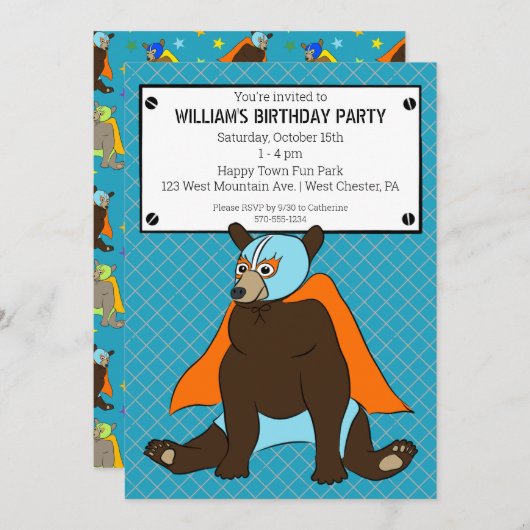 Partys Einladung (Vorne/Hinten)