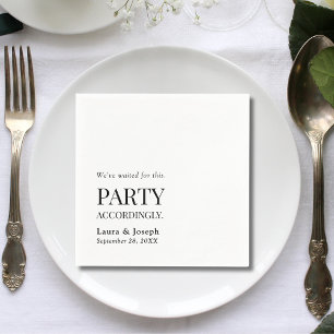 Partys entsprechend lustige Hochzeitsbar Serviette