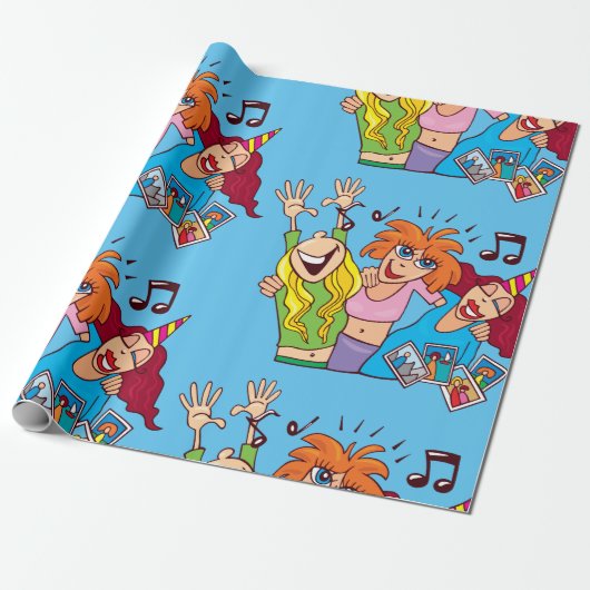 Partys für Frauen Geschenkpapier (Ungerollt)