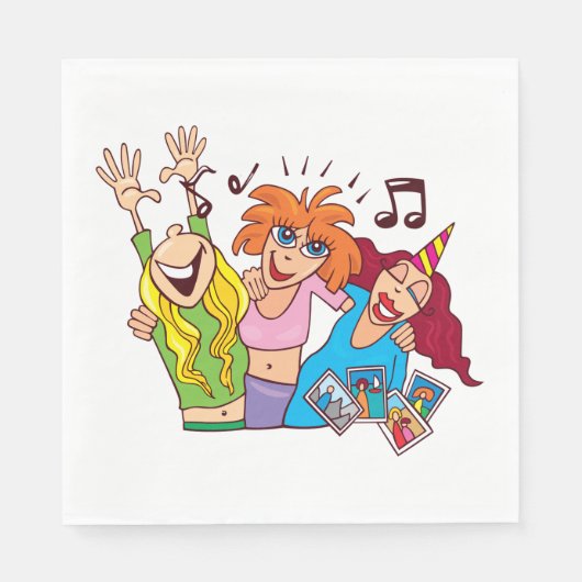 Partys für Frauen Serviette (Vorderseite)