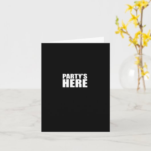 Partys Here - Funny Pauly For New Jersey Gtl Shore Karte (Gelbe Blume)
