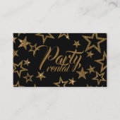 Partys Rental Catering Equipment Extravagant Star Visitenkarte (Vorderseite)