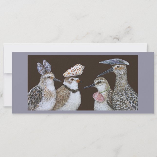 Partys shorebirds flachcard (Vorderseite)