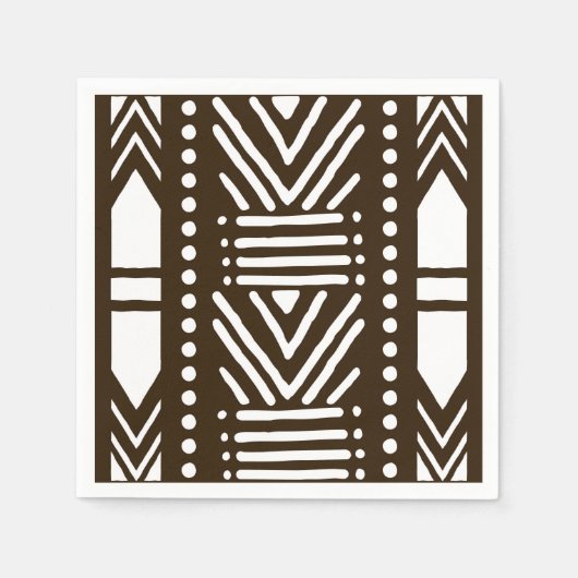 Partys, Wedding African Mud Cloud Table Napkins Serviette (Vorderseite)