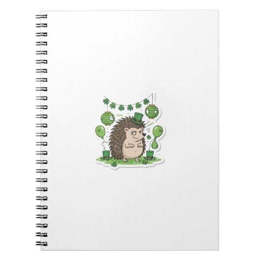 Partysaboteur-Igel St.Patrick's Day Notizblock (Vorderseite)