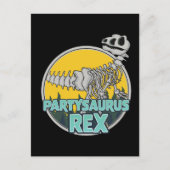 Partysaurus Rex Einladungspostkarte (Vorderseite)