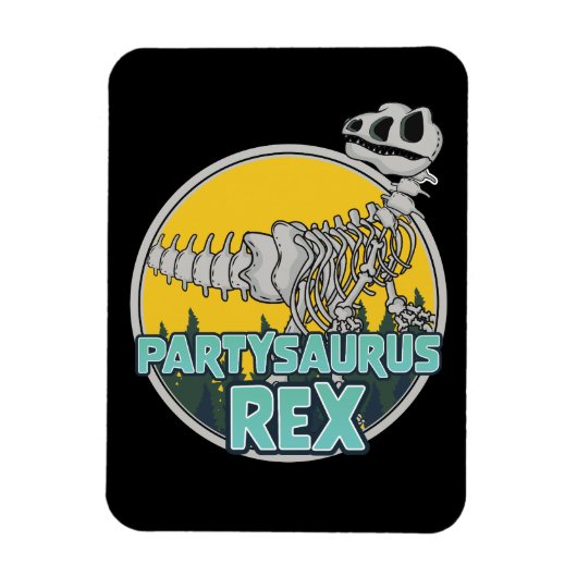 Partysaurus Rex Magnet (Vertikal)