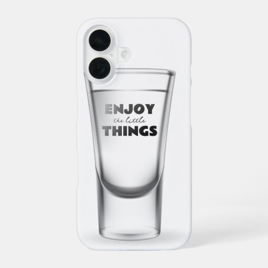 Partyschnapsglas mit Text iPhone 16 Hülle (Rückseite)