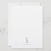 Partyte Katze Einladung (Rückseite)