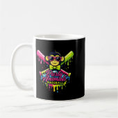 Partytier Baseball lustiger Affe  Kaffeetasse (Links)