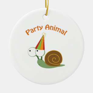 Partytier-Schnecke! Keramik Ornament