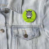 PartytierZebra knöpft Gastgeschenke-Andenken Button (Beispiel)