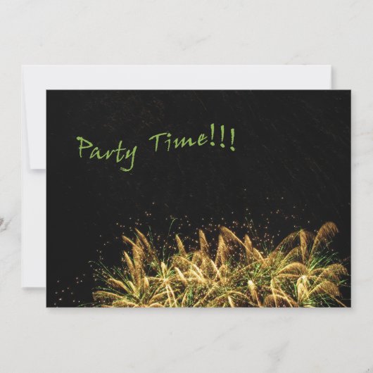 Partytime Einladung (Vorderseite)